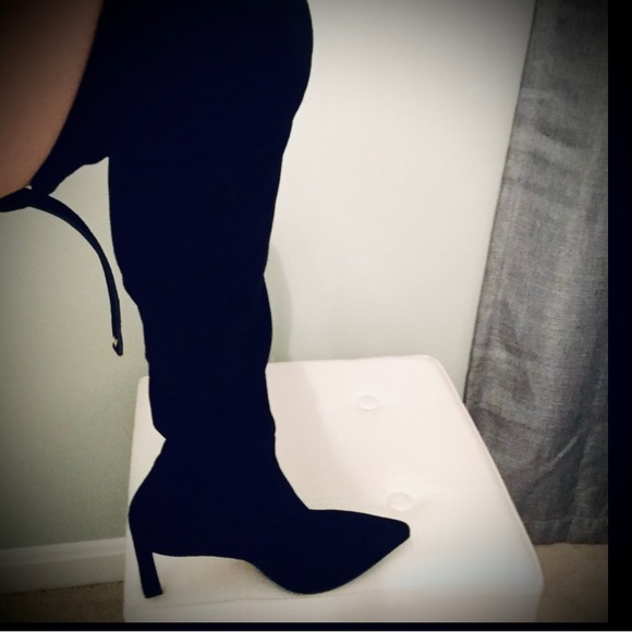 Stuart Weitzman Natalia over the knee suede boots - Picture 7 of 13